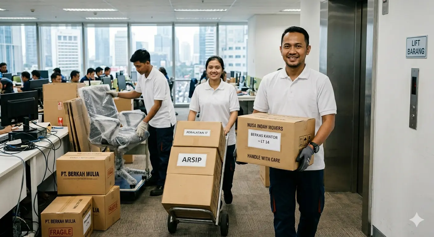 Jasa Pindahan Kantor Skala Besar Terima Beres di Jakarta